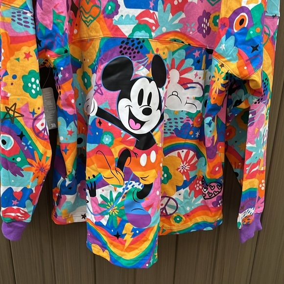 Share Disney Parks Pride Collection Spirit Jersey Rainbow Mickey Women's L LQBTQ - Picture 10 of 11